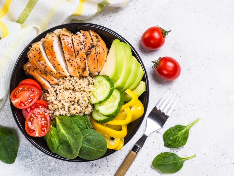 Quinoa chicken salad