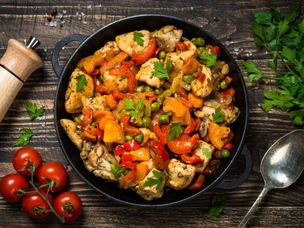 Chicken Breast Stir Fry with Vegetables 