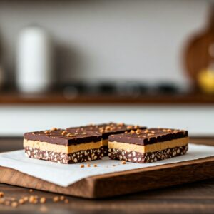 No-Bake Chocolate Peanut Butter Bars