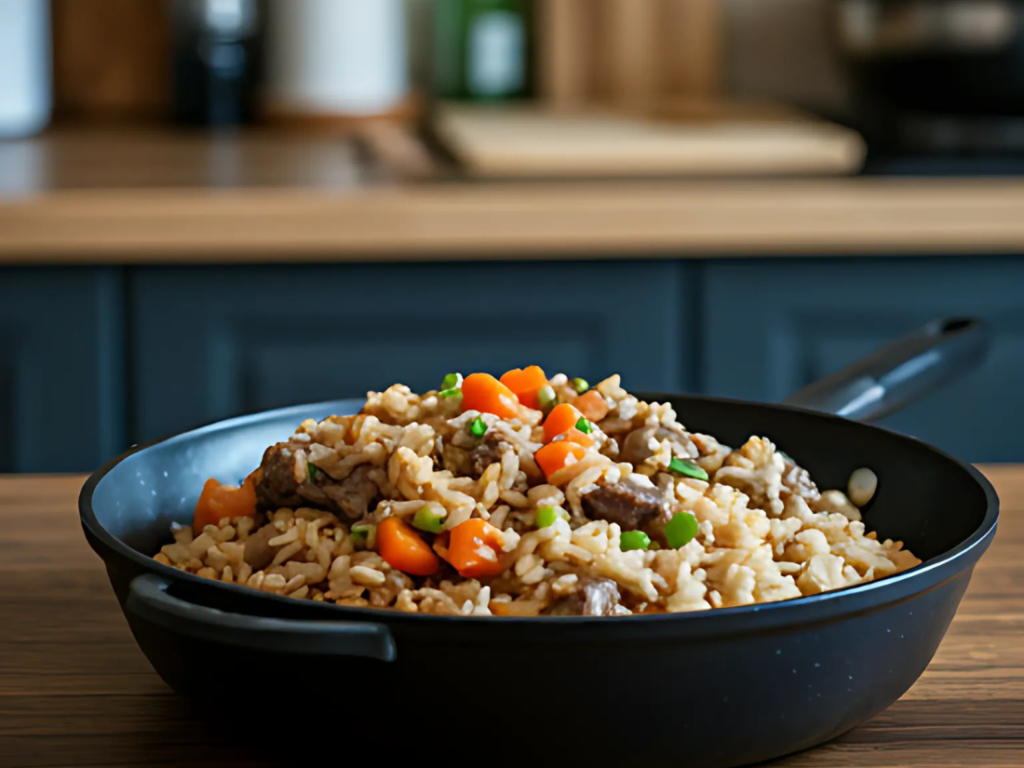 One-Pan Beef and Rice