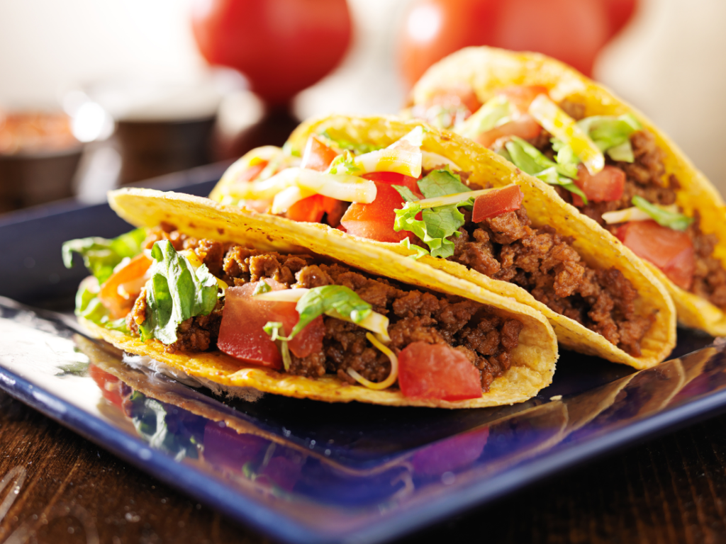 Cheesy Beef Tacos