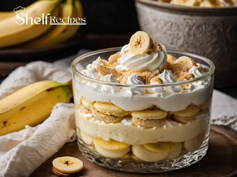 a bowl of banana pudding recipe