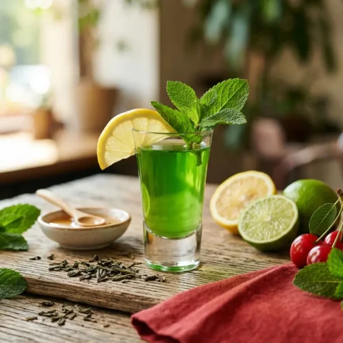 green tea shot