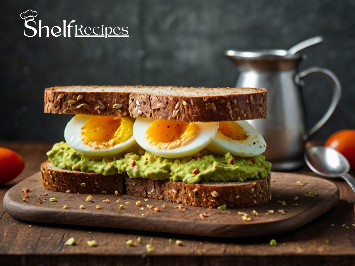 Avocado and Egg Salad Sandwich