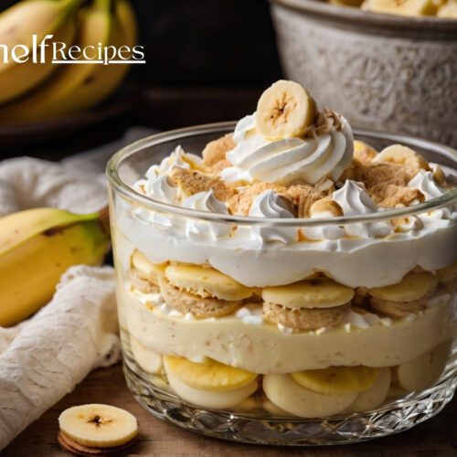 a bowl of banana pudding recipe